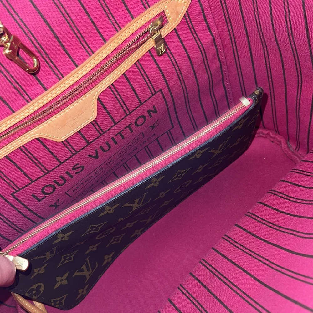 Louis Vuitton never full MM FUCHSIA - Picture 2 of 3